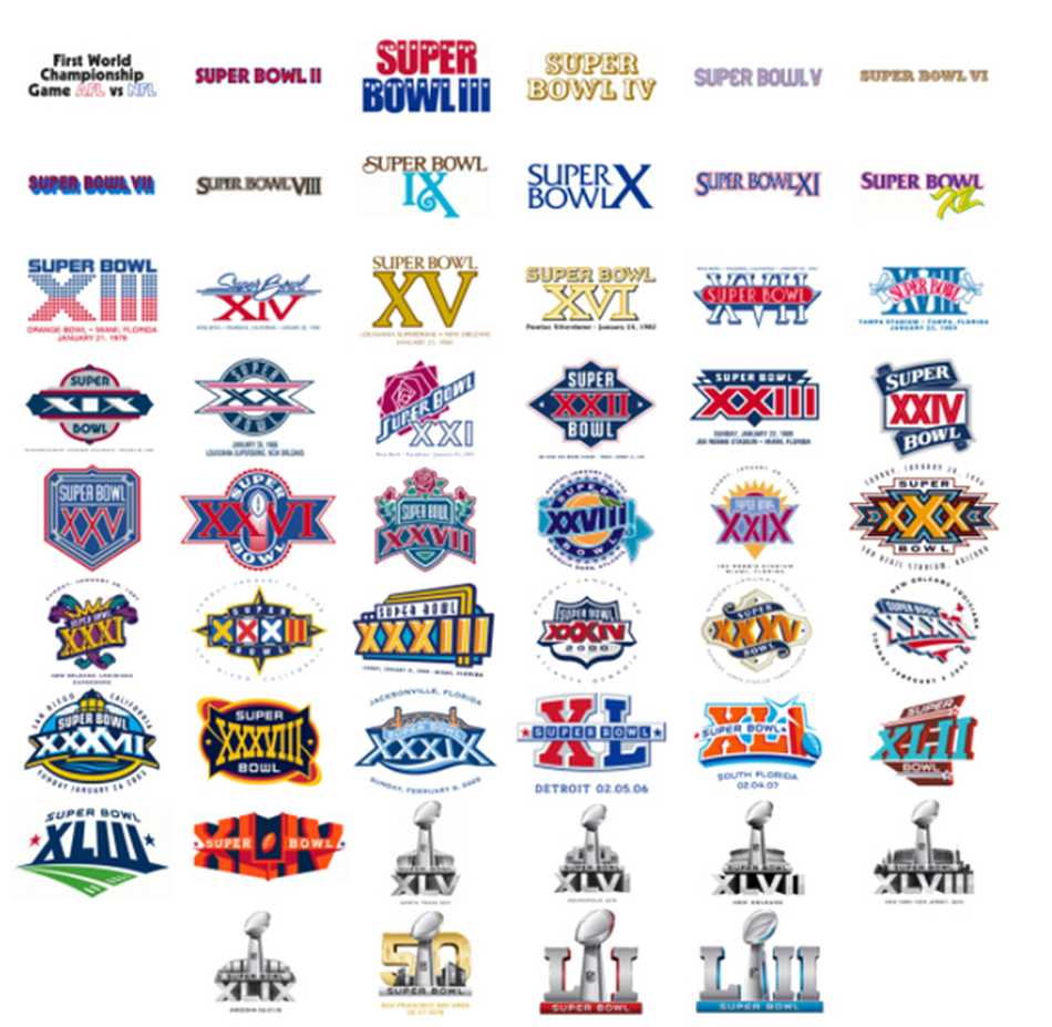 Así Ha Evolucionado El Logo De La Super Bowl Desde 1966 Todo En Un Click
