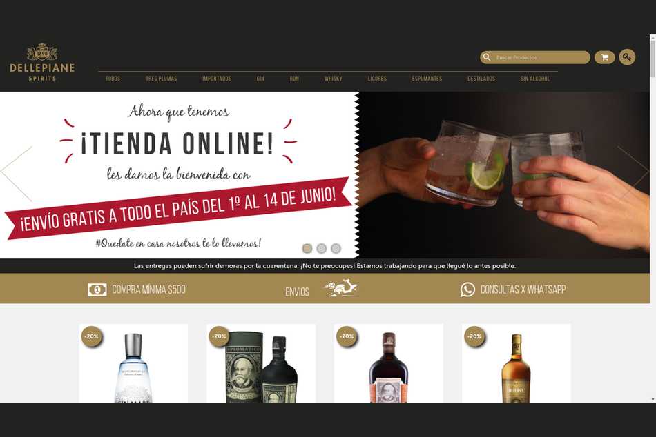 Dellepiane Spirits lanza su tienda online