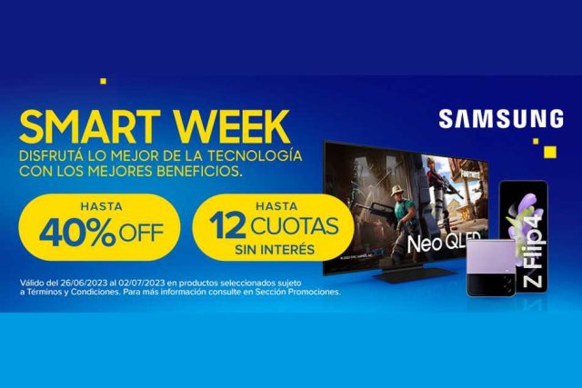 Samsung y Mercado Libre presentan Smart Week con grandes ofertas y descuentos