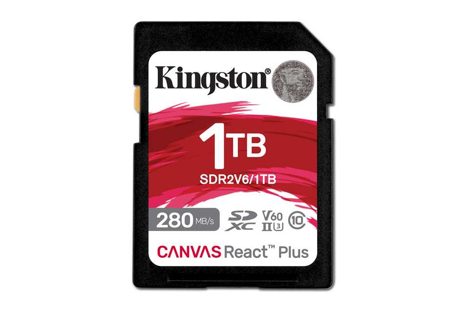 ¡Expande tu creatividad! Nueva tarjeta SD Kingston Canvas React Plus V60